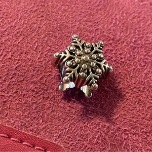Brighton snowflake charm with rhinestones